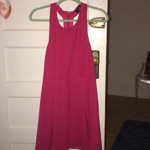 cute hot pink, cocktail dress never worn
